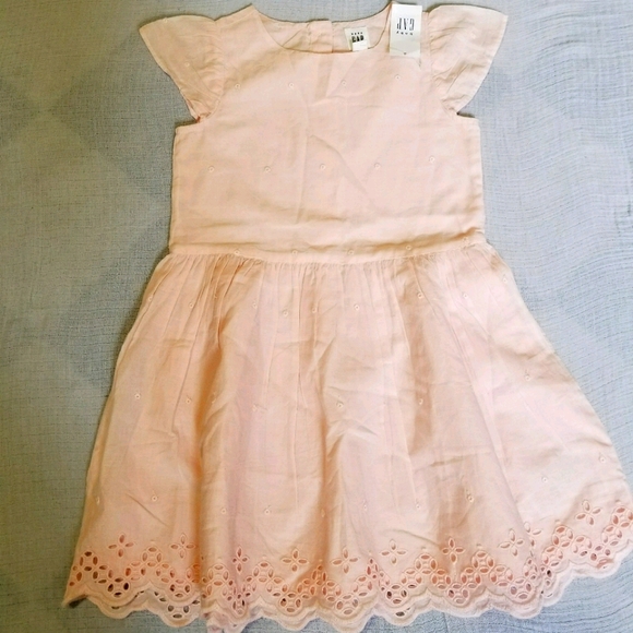 gap pink eyelet dress GAP EYELET MIDI DRESS Day dress standout pink Size XL NWT
